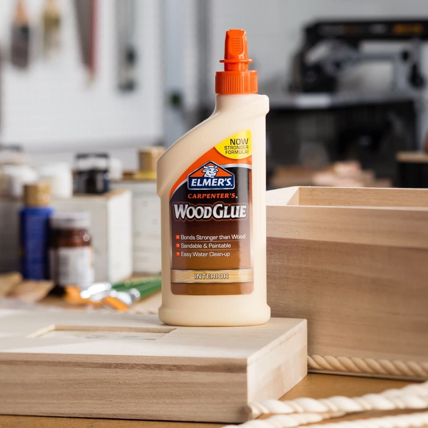 Wood Glue Bottle 8OZ Elmer's Carpenter's Wood Glue Bottle 8OZ Elmer's Carpenter's